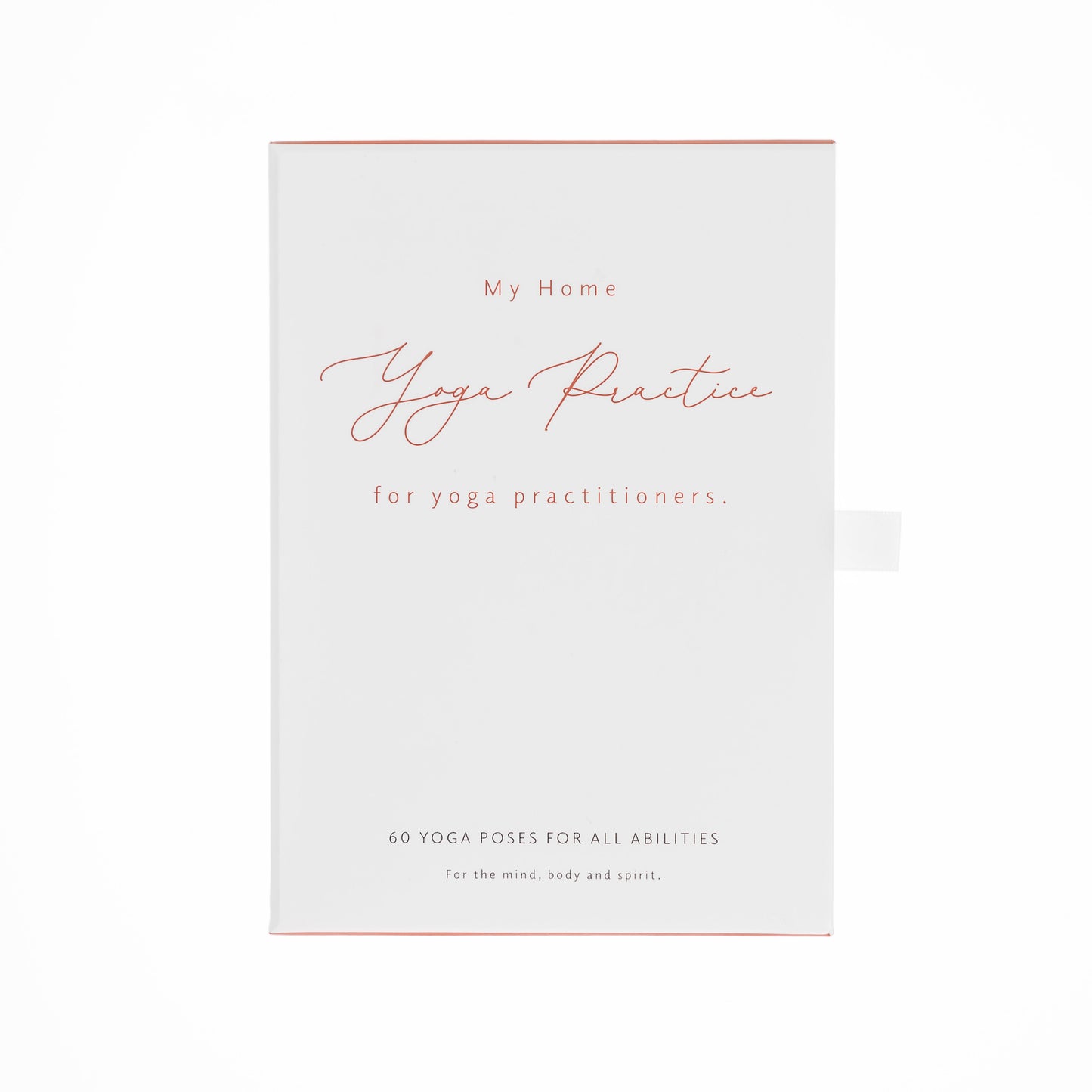 Yoga sequencing cards in a box