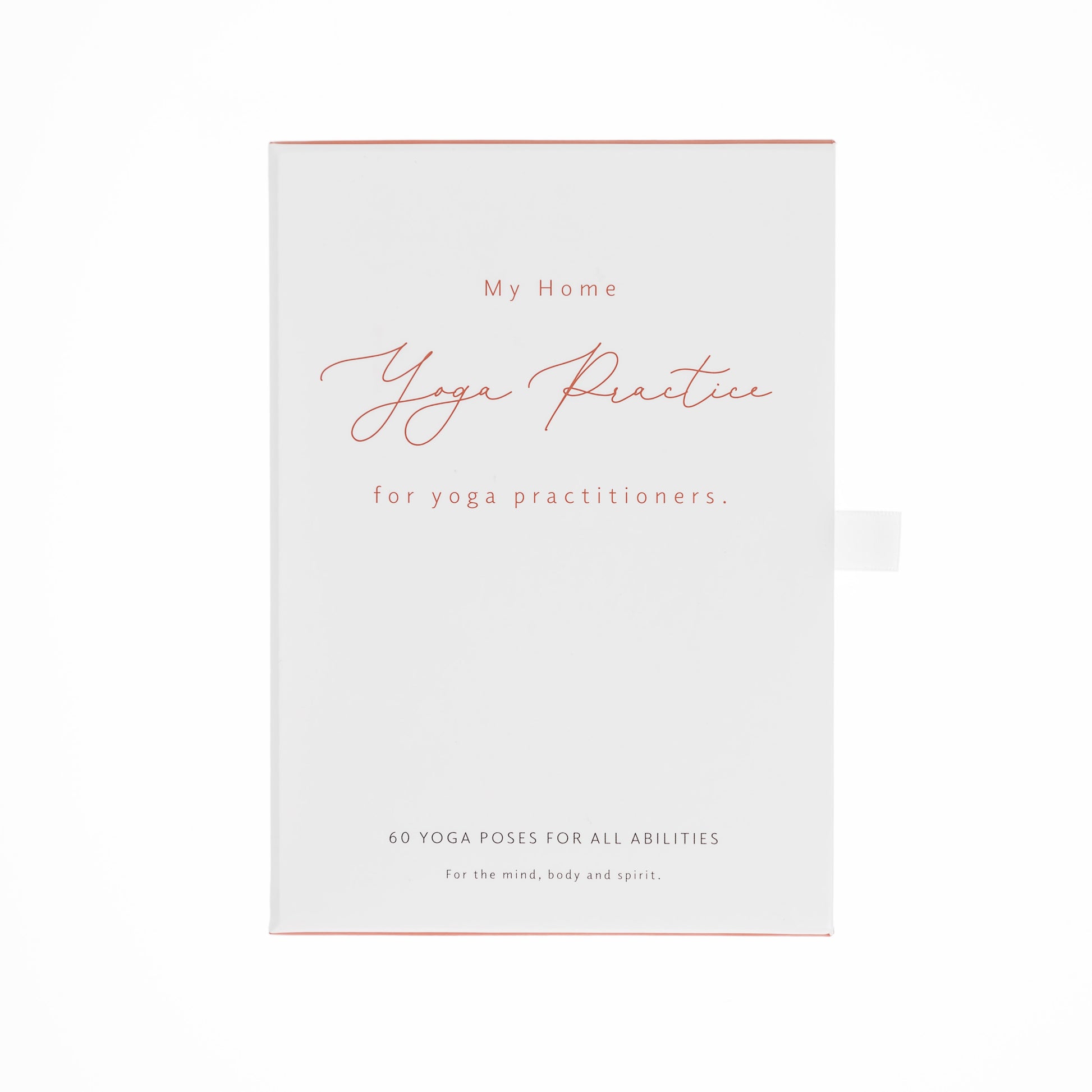 Yoga sequencing cards in a box