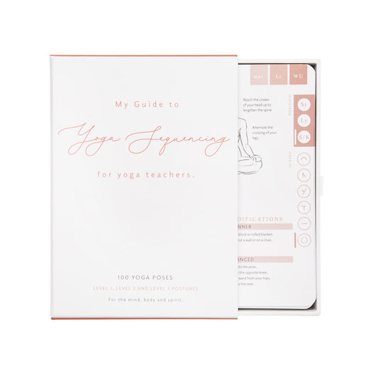 Yoga pose cards deck box